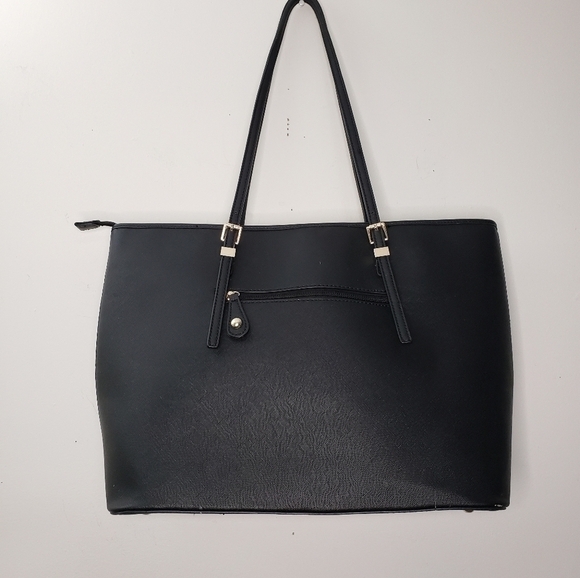 Black & White Large Tote Handbag - Picture 4 of 7